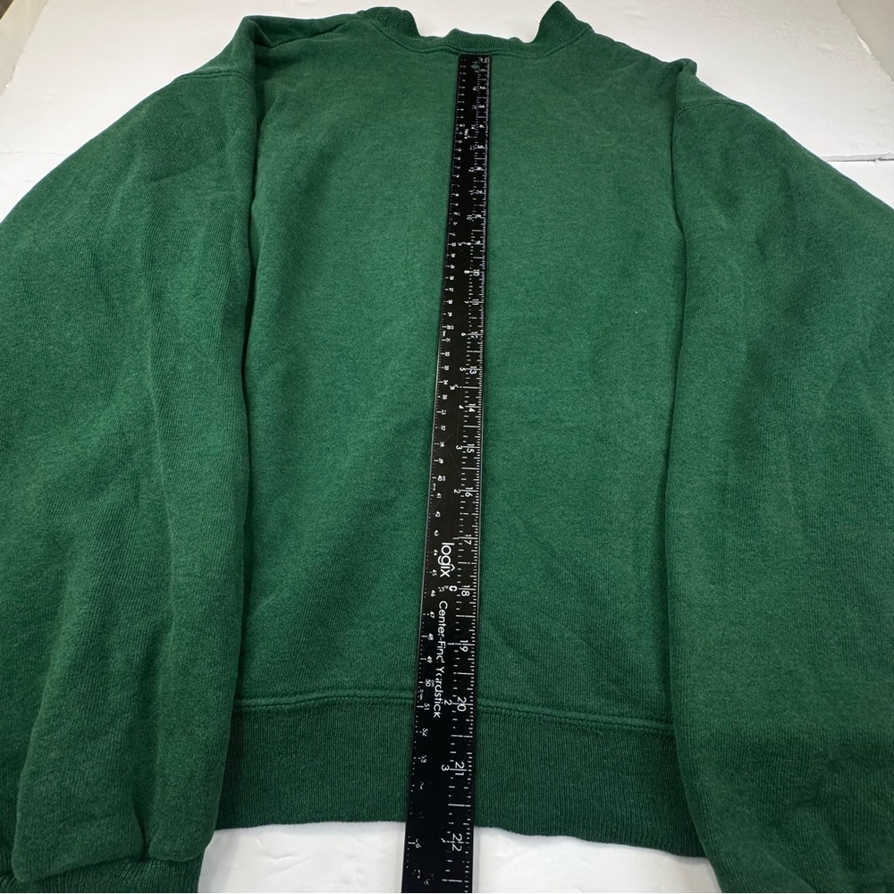 VTG Clarkson University Hanes Sweatshirt Men Large Green Crewneck Golden Knights - Picture 7 of 11
